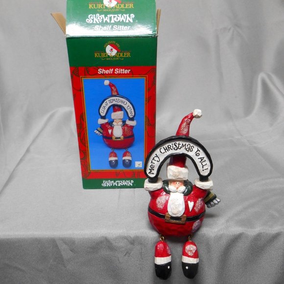 Kurt Adler snowman shelf sitter cold nose warm hea